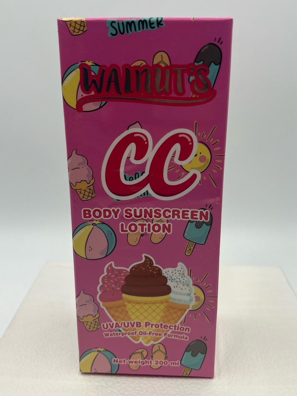 WALNUTS CC Body Sunscreen Lotion SPF50 PA+++ 200g - Thai UV Protection